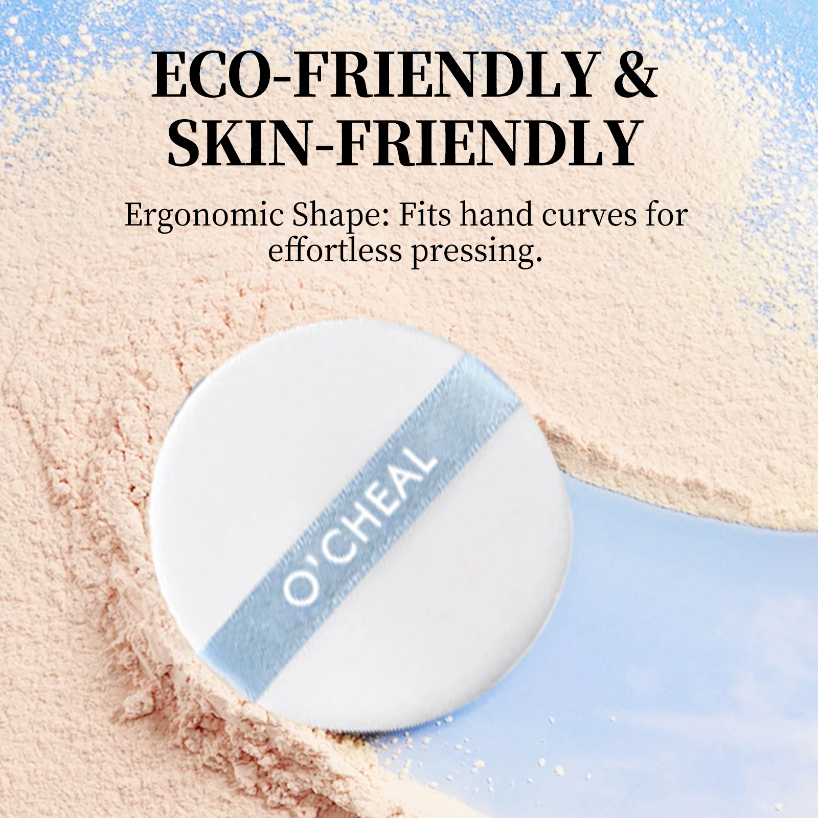 Ocheal Matte Face Setting Powder Oil-control Lightweight Radiant Foundation Pressed Powder Face Full Coverage Makeup Cosmetic - Image 4
