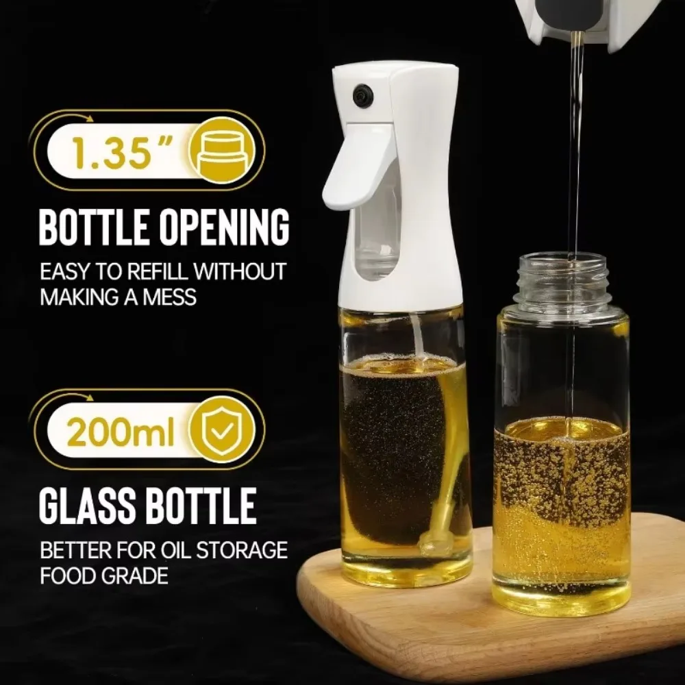 Oil Spray for Cooking - Olive Oil Dispenser Bottle Sprayer Mist-Reusable Food Grade Oil Vinegar,Spray Bottle Kitchen Accessories - Image 4
