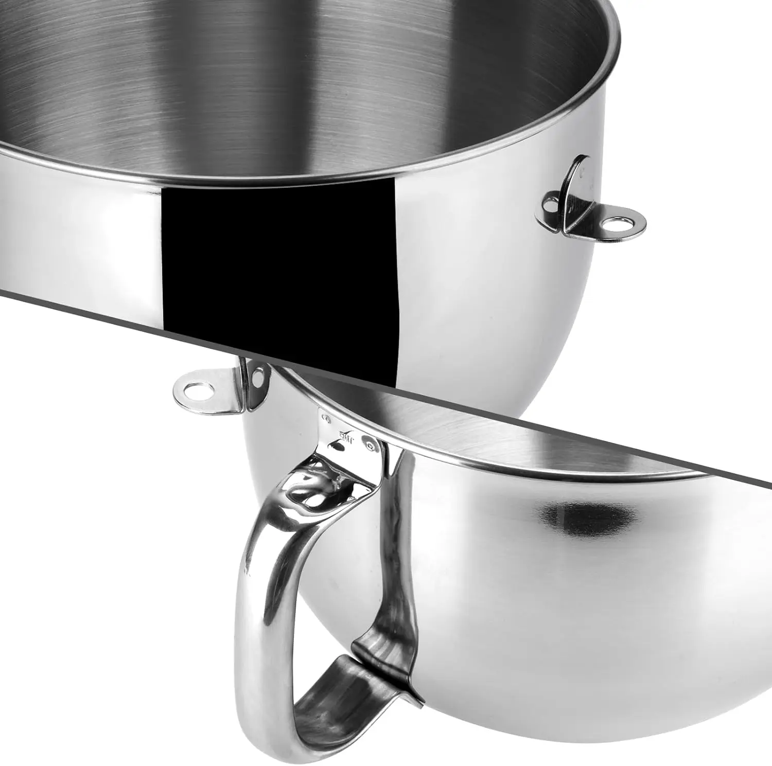 One 6qt Stainless Steel Bowl for Kitchenaid Picurean and Professional Models ONLY, Mixing Bowl for 6 Quart Bowl-Lift Stand Mixer - Image 2