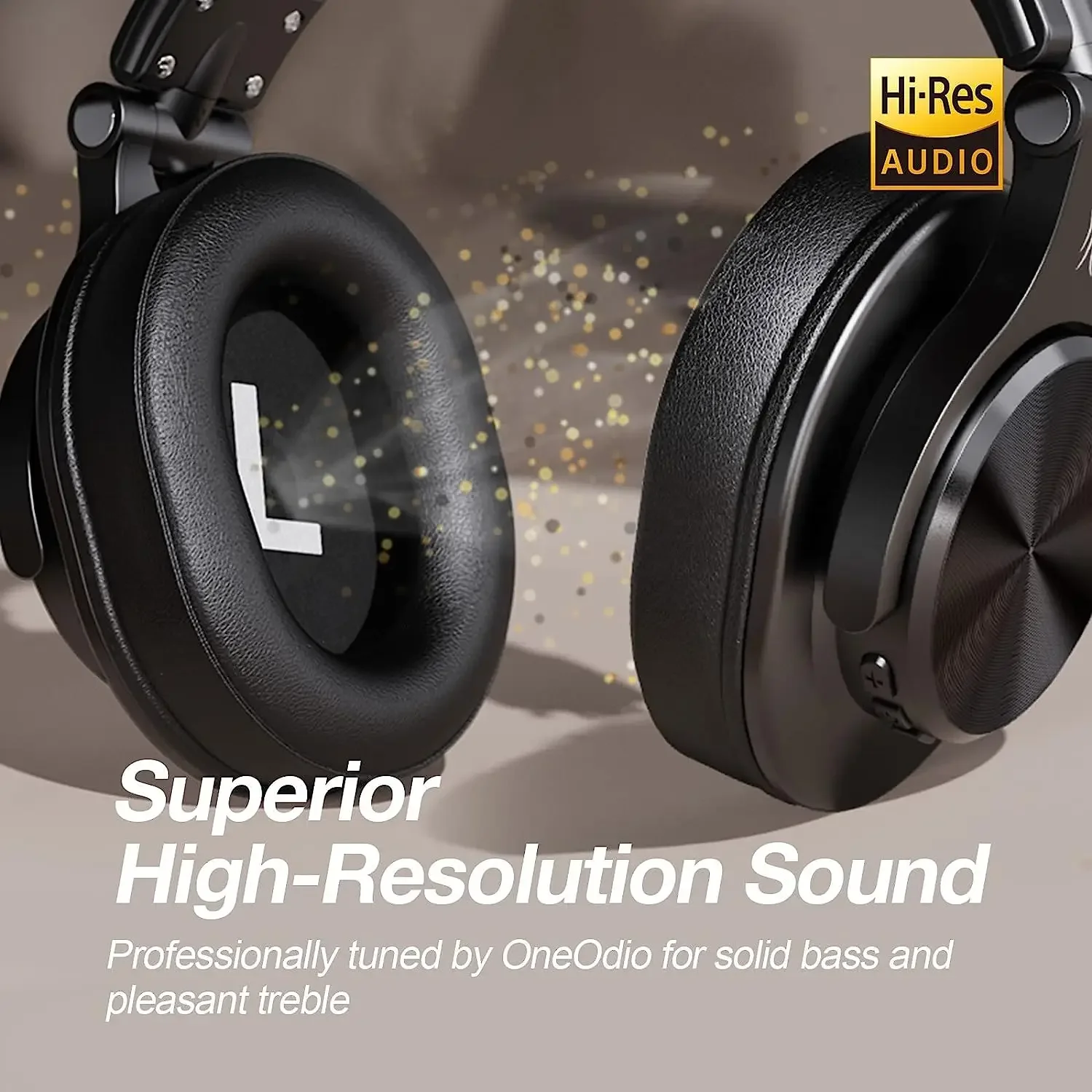 Oneodio Fusion A70 Bluetooth Headphones Hi-Res Audio Over Ear Wireless Headset 72H Professional Studio Monitor DJ HiFi Earphones - Image 2