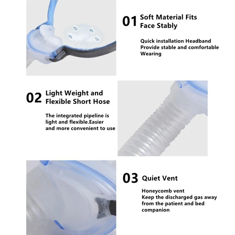 Original AirFit P10 Nasal Pillows CPAP Mask With Headgear and S/M/L Pillows For Sleep Snoring And Apnea - Image 4