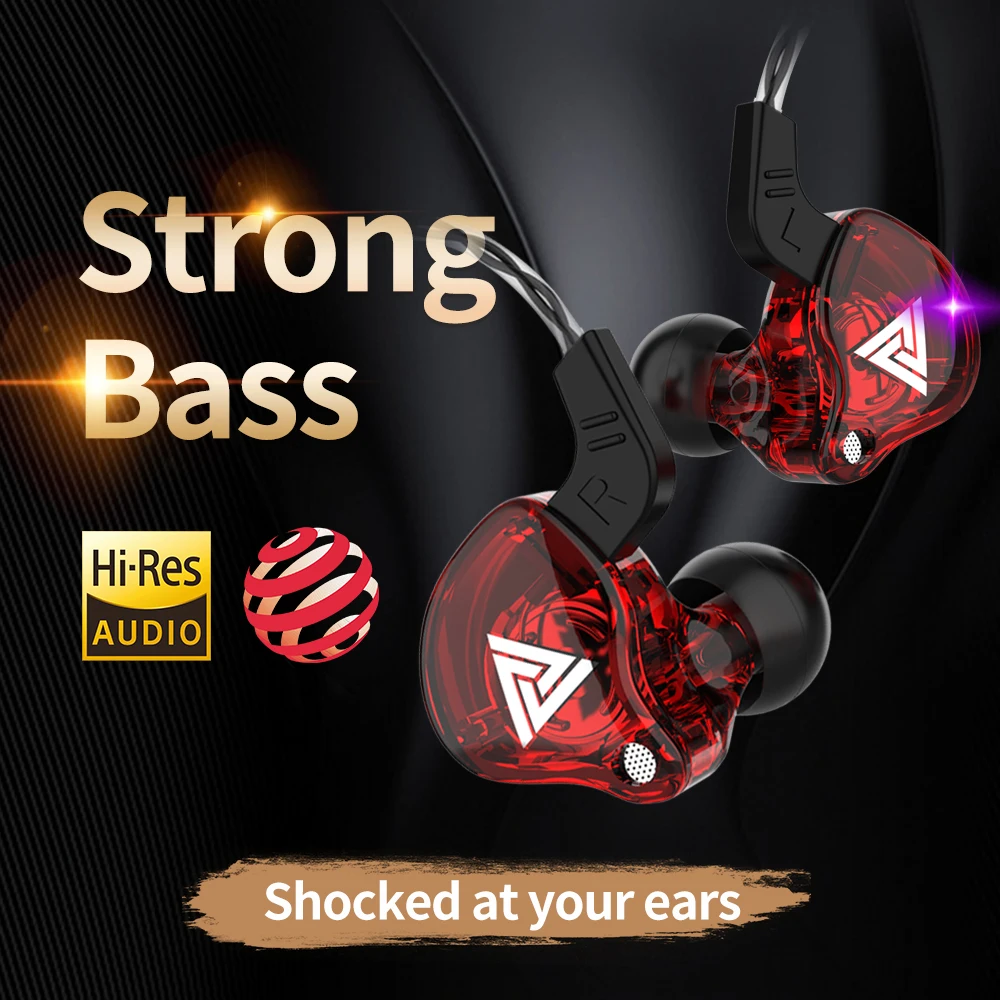 Original QKZ AK6 AKX In Ear Earphone Dynamic Driver Unit Headphone With Mic Stereo Sports HIFI Subwoofer Headset Monitor Earbuds - Image 4