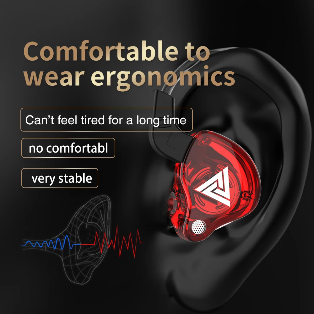 Original QKZ AK6 AKX In Ear Earphone Dynamic Driver Unit Headphone With Mic Stereo Sports HIFI Subwoofer Headset Monitor Earbuds - Image 5