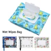 Outdoor Flip Cover Carrying Case Stroller Accessories Tissue Box Cosmetic Pouch Wet Wipes Bag