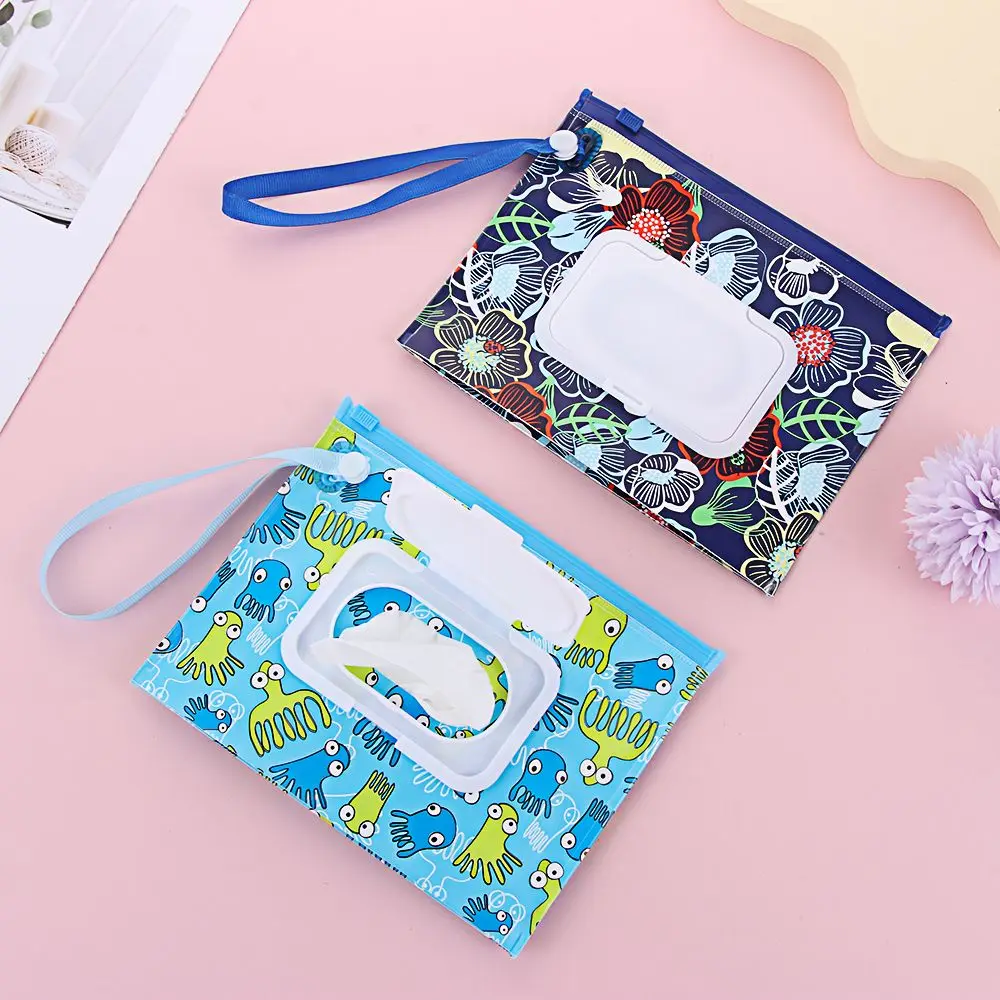 Outdoor Flip Cover Carrying Case Stroller Accessories Tissue Box Cosmetic Pouch Wet Wipes Bag - Image 3