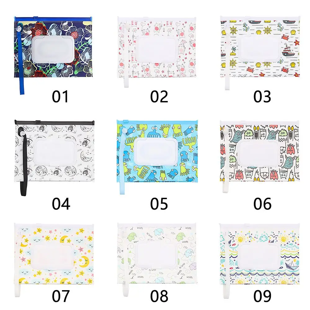 Outdoor Flip Cover Carrying Case Stroller Accessories Tissue Box Cosmetic Pouch Wet Wipes Bag - Image 6