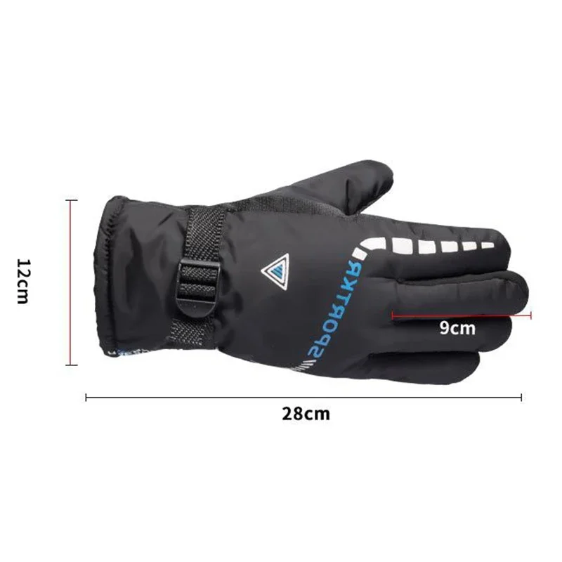 Outdoor Winter Warm Thermal Cycling Gloves Waterproof Antislip Sports Ski Cycling Motocycle Warm Gloves Unisex Moto Accessories - Image 4