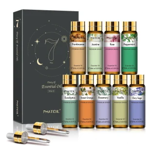 PHATOIL 1/9PCS Essential Oils Gift Set-10ml Pure Essential Oil For Diffuser Aromatherapy Candle Making Lavender Vanilla Oils