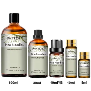 PHATOIL 1PCS Pine Needles Aromatherapy Essential Oil For Diffuser Candle Making 5ML/10ML/30ML/100ML Aroma Essential Oils