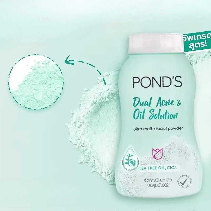 PONDS Thailand Setting Powder, Oil-Control & Long-Lasting Matte Finish, Lightweight Face Powder for Makeup Fixing - Image 5