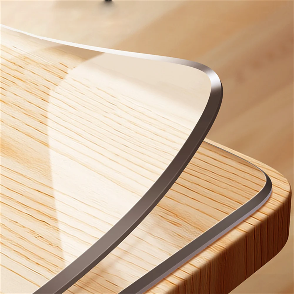 PVC Transparent Tablecloth with a Thickness, Heat-Resistant, Waterproof, and Oil Resistant Dining Table Mat, 1pc - Image 2