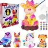 Paint Your Own Unicorn Lamp Art Kit, DIY Night Light, Arts & Crafts, Painting Kit for Kids Ages 8-12, Art Supplies Birthday Part