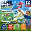 Paper Airplane Origami Kit for Kids Boys 12 Design Origami Paper Plane Kits Crafts Activities Airplane Toys Gifts Origami Book