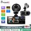 Podofo 2 Inch Car Dash Cam 1080P Car Recording Camera IPS display Car Black Box Loop Recording Car Dual Lens Night vision Dash Car Camera
