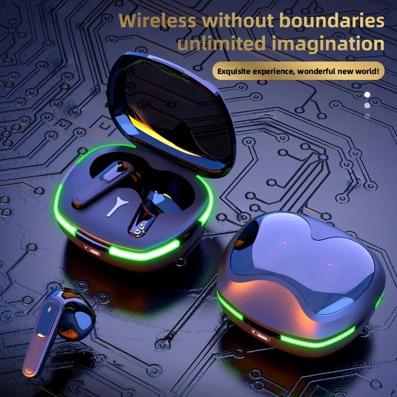 Portable Sports Wireless Bluetooth Earbuds RGB Lighting Noise Cancelling HiFi Stereo Sound Built‑in Mic Headphones - Image 7