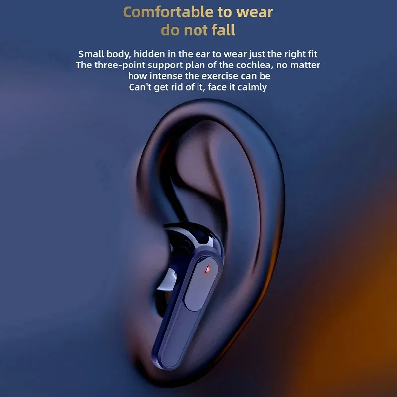 Portable Sports Wireless Bluetooth Earbuds RGB Lighting Noise Cancelling HiFi Stereo Sound Built‑in Mic Headphones - Image 5