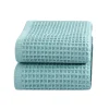 Premium Cotton Waffle Towels Set - Ultra Absorbent Lint-Free Quick Dry - Bath Towel & Hand Towel Lightweight Bath Sheet 1/2/6pcs