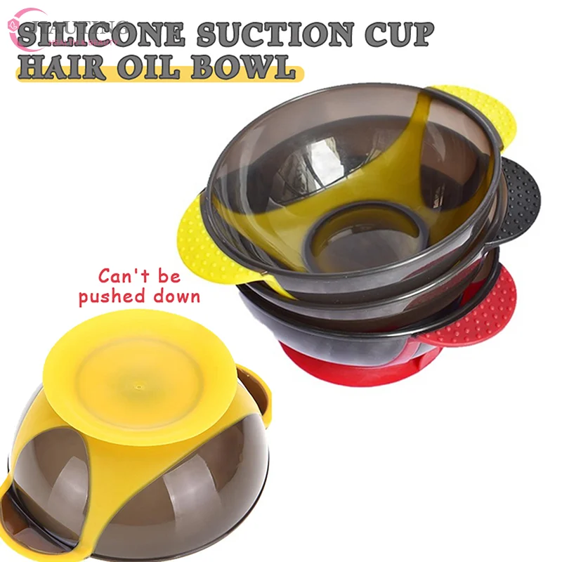 Professional Hair Coloring Tools Hairdressing Styling Accessories Hair Dye Color Mixer Bowl Hair Dye Bowl With Suction Cup