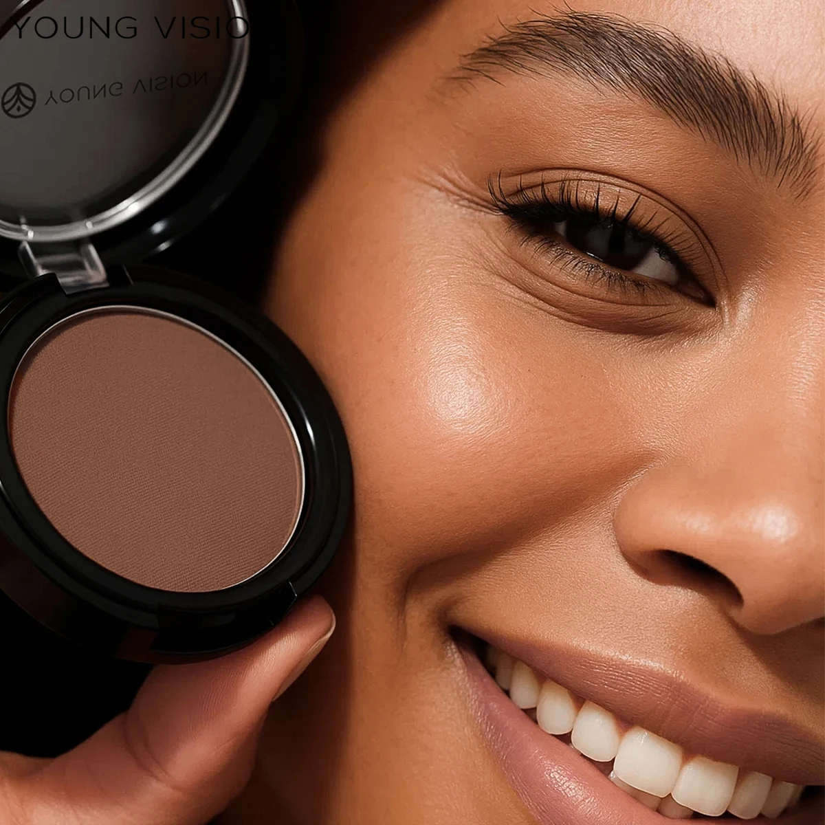 Professional Matte Contour Powder Palette - Long-Lasting Bronzer & Highlighter Makeup Kit for 3D Face Shaping, - Image 3