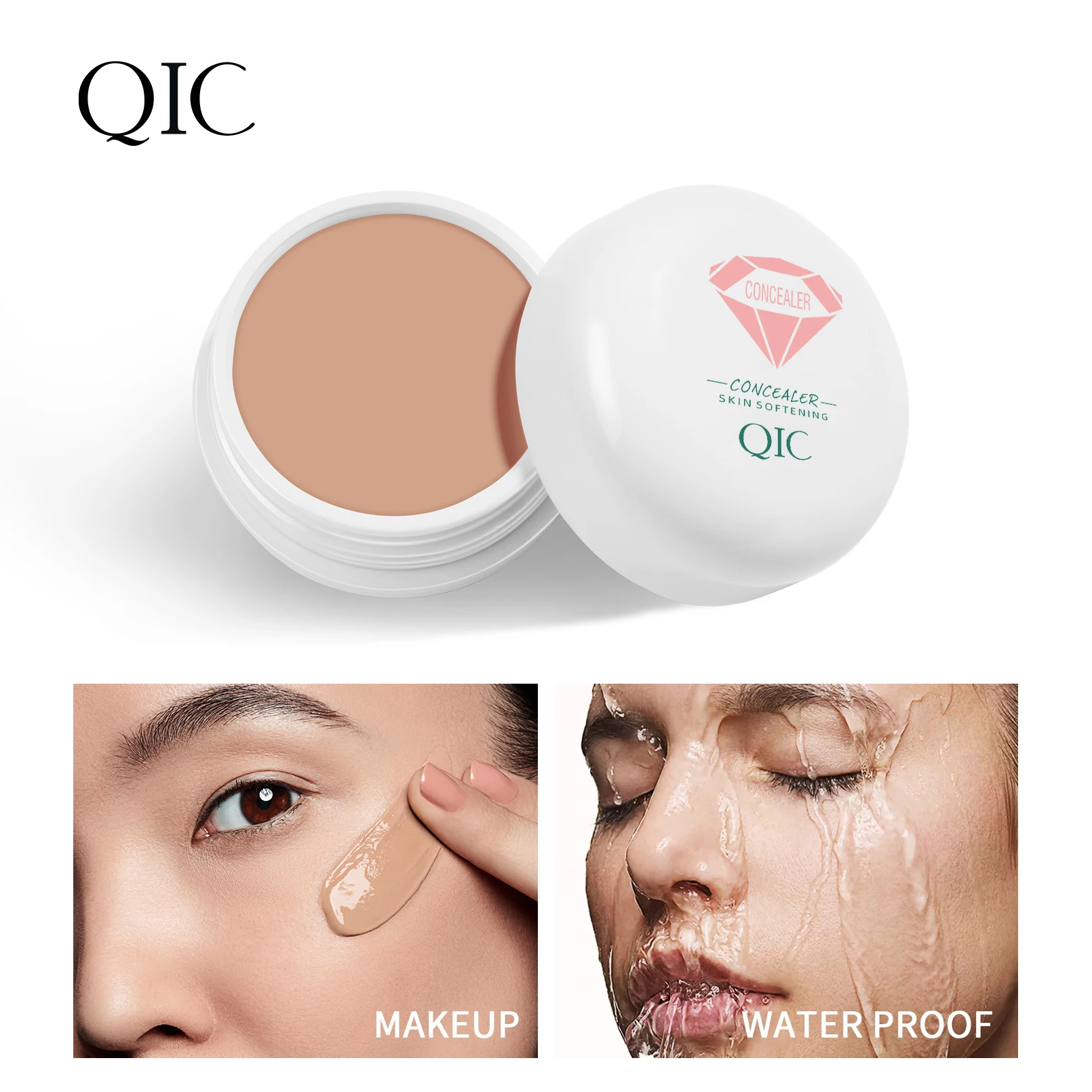 QIC Waterproof & Sweatproof Concealer Cream - Tattoo Coverage, Long-Lasting Foundation, Natural, Full Coverage, All Skin Types - Image 5