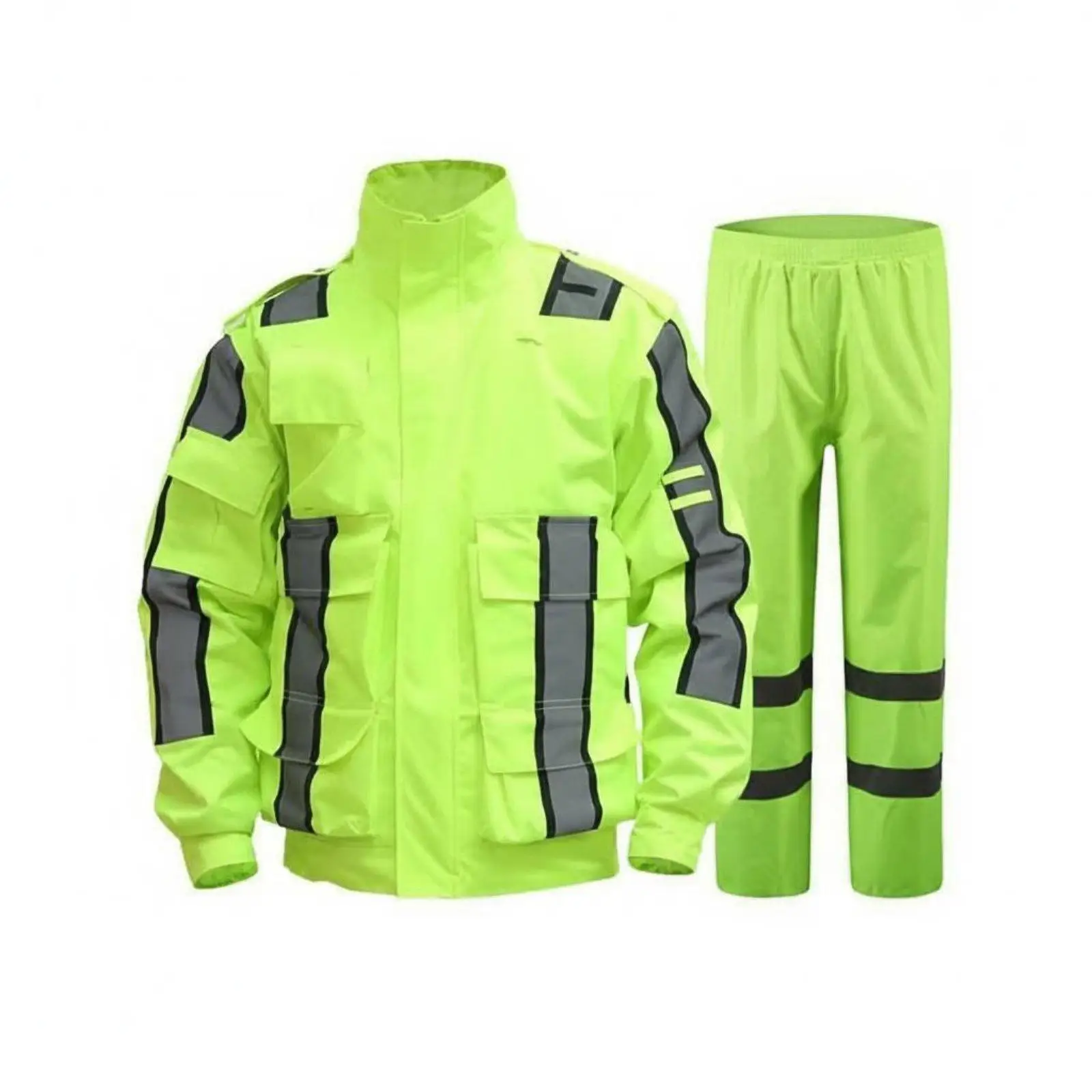 Reflective Rain Suit Long-Lasting High Visibility Rain Suit Windproof Reflective Rain Suit Long-Lasting High Visibility Rain Suit Windproof