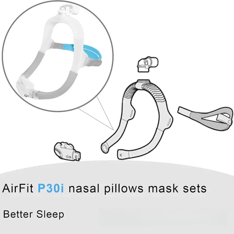 Replacement AirFit P30i Nasal Pillow Airfit N30i Nasal Mask Support CPAP Universal Respiratory Nasal Pillow Mask Sets - Image 3