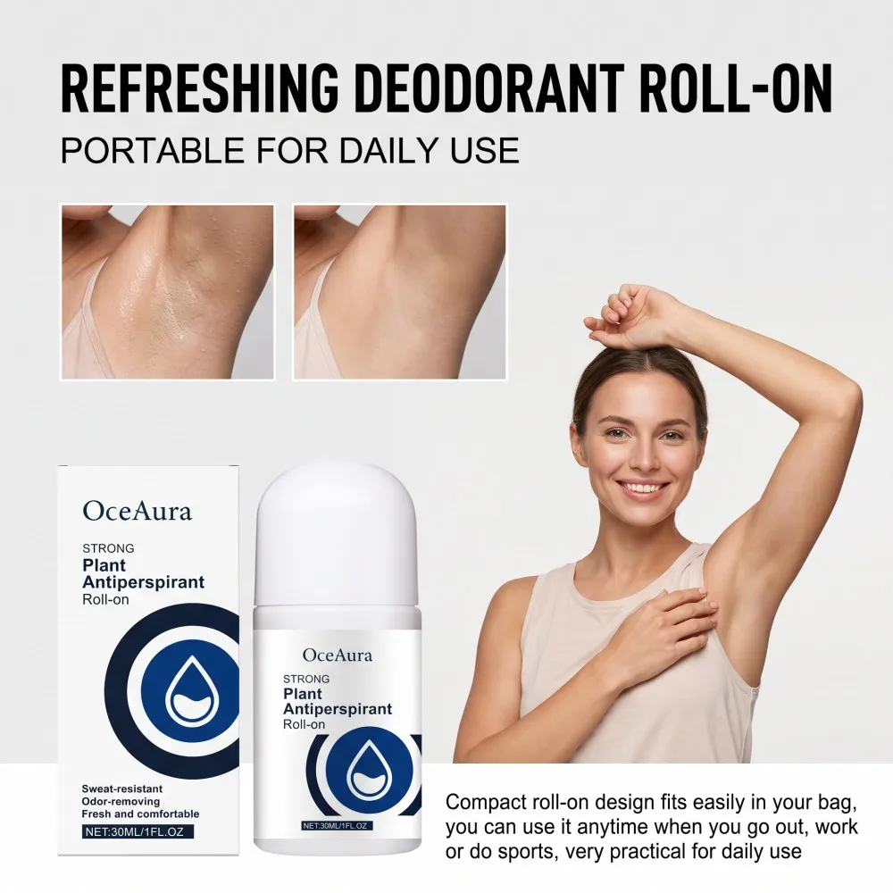 Roll On Deodorant Sweat Control Fresh Scent Non Sticky Comfortable Skin Daily Use Portable Travel Office - Image 4