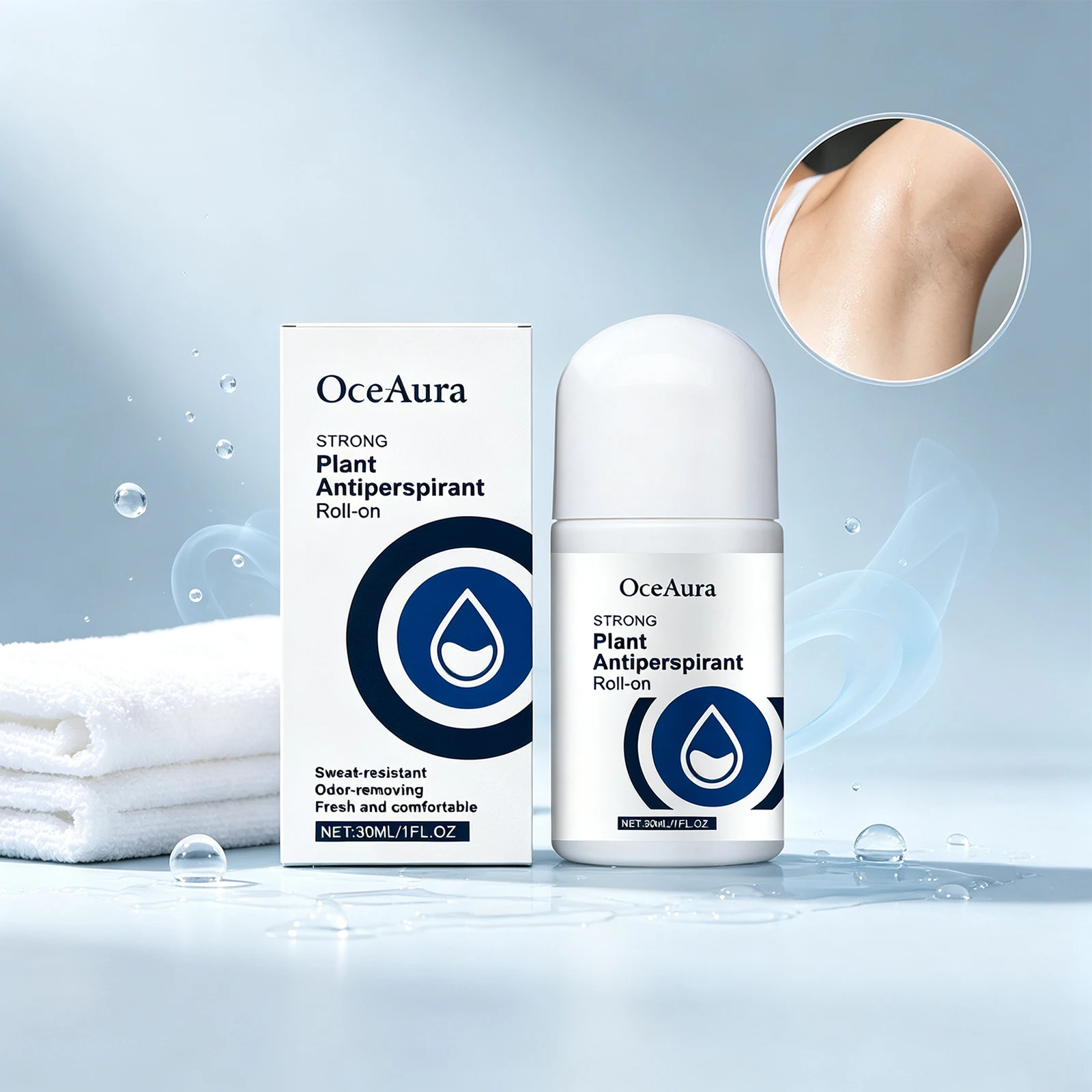 Roll On Deodorant Sweat Control Fresh Scent Non Sticky Comfortable Skin Daily Use Portable Travel Office