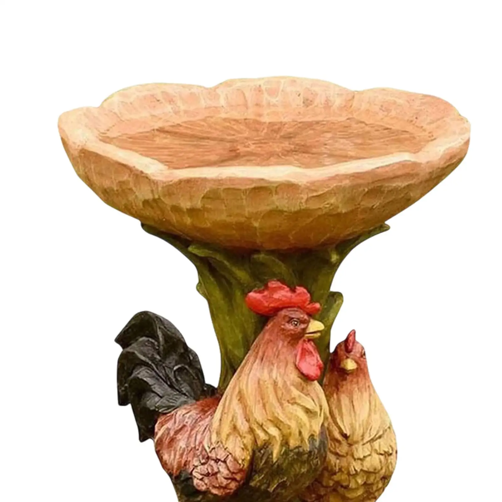 Rooster Statue Figurine Lawn Landscape Resin Feeder Garden Bird Bath Bowl for Balcony Outdoor Hummingbird Porch Housewarming Rooster Statue Figurine Lawn Landscape Resin Feeder Garden Bird Bath Bowl for Balcony Outdoor Hummingbird Porch Housewarming