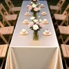 Rose Gold Satin Tablecloth,Nordic Style Elegance Wedding Dust-Proof Table Cover,For Dinning Birthday Party Tabletop Decor