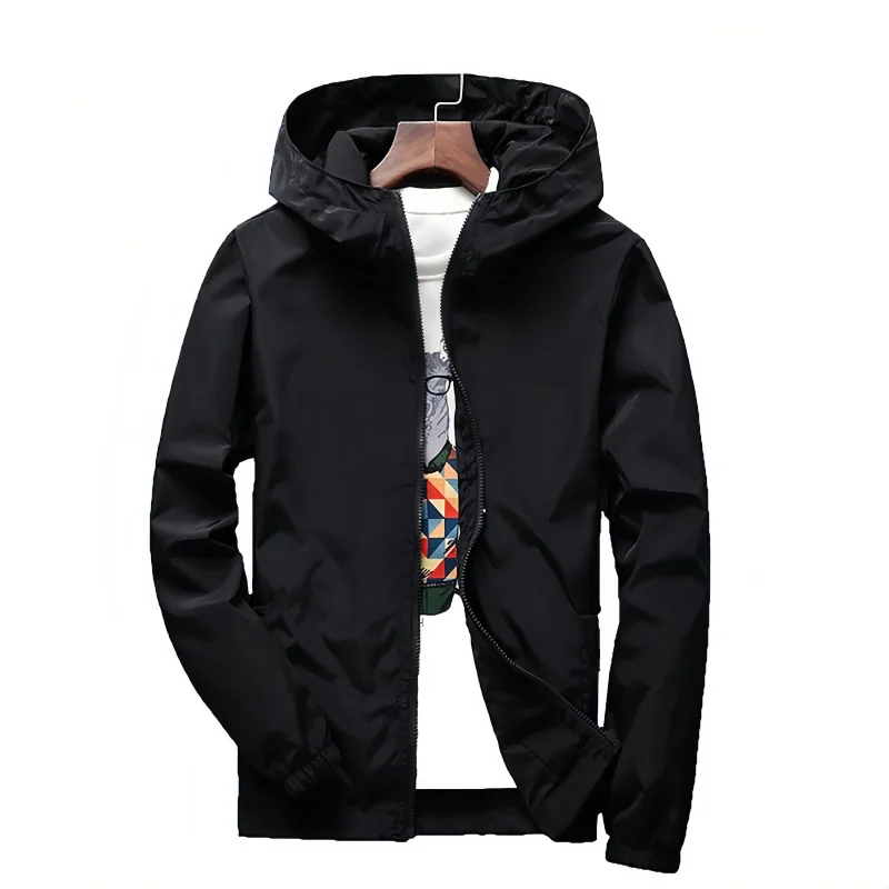 S-7XL Windproof Quick Dry Coat Ultra-Light Waterproof Jacket Men Women UV Outwear Camping Hiking Cycling Running Sport Rain Coat - Image 6
