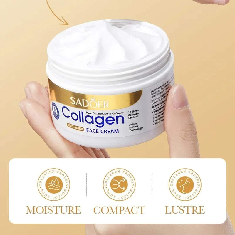 SADOER Collagen Skin Care Kit Eye Cream&Moisturizing Face Cream Anti Dark Circles Anti-aging Moisturizing skincare Skin Care Set - Image 6