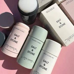 SALT& STONE Unisex Natural Plant Deodorant Black Rose Oud Neroli Basil Brand Deodorant Eliminate Body Odors Fragrance Blam Stick