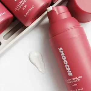SMOOCHE Color Changing Liquid Foundation SPF15 Skin Tone Adaptive LongLasting Lightweight Concealer Oil Control Smooth Makeup