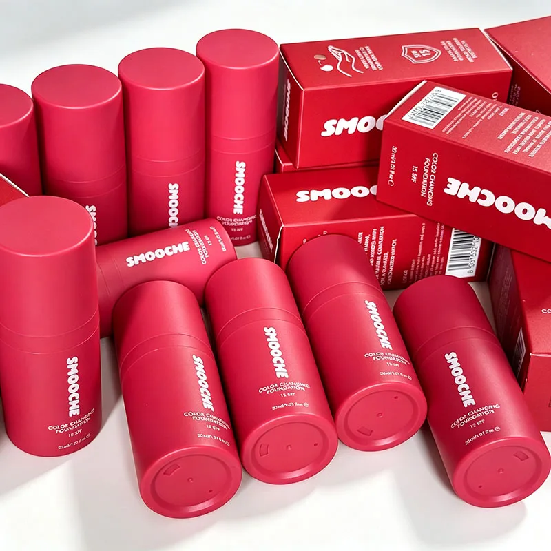 SMOOCHE SPF15 Skin Tone Adaptive Color Changing Liquid Foundation Oil Control Waterproof Lightweight Nature Concealer Makeup