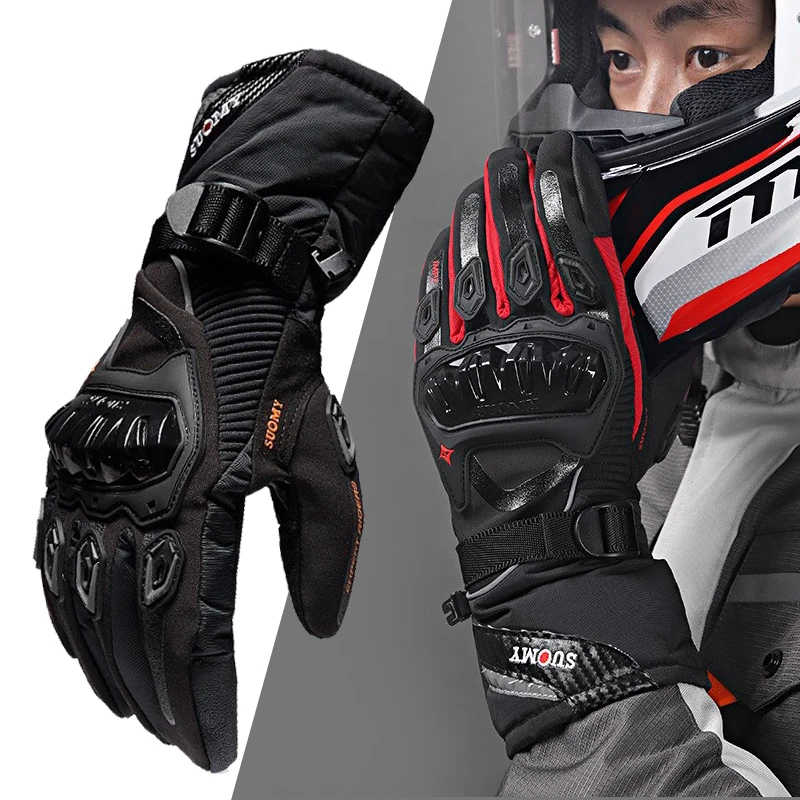 SUOMY Motorcycle Gloves Men Waterproof Windproof Winter Warm Moto Biker Gloves Motorbike Riding Touch Screen Gant Moto Guantes - Image 2