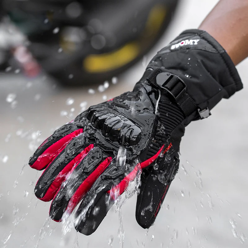 SUOMY Motorcycle Gloves Men Waterproof Windproof Winter Warm Moto Biker Gloves Motorbike Riding Touch Screen Gant Moto Guantes - Image 5