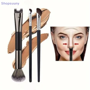 [SU]U-Shaped Dual Head Makeup Brush Nose Contour Brushes Eyeshadow Contour Face Brush For Precise Nose Sculpting Makeup Tools