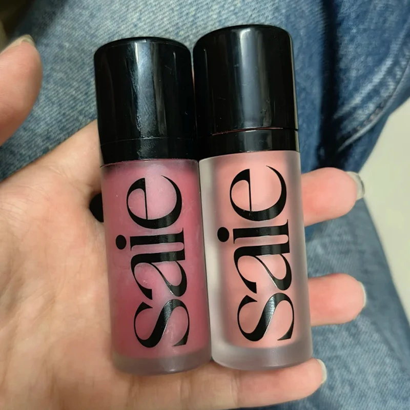 Saie Brand Easy To Color Liquid Blusher Micro-shimmer High Gloss Liquid Highlight Face Bronze Contour Cream Nasal Shadow Makeup - Image 5