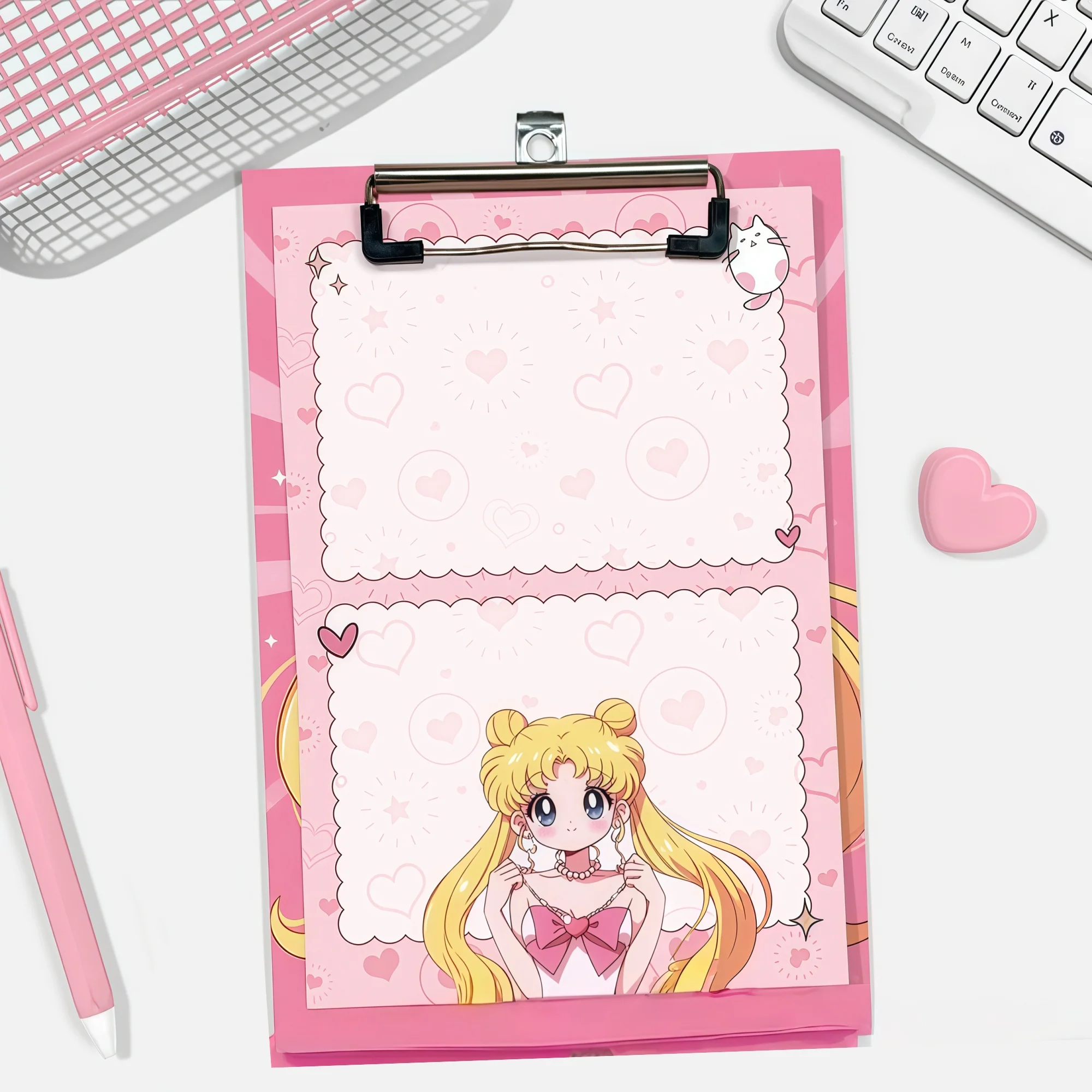 Sailor Moon Usagi Tsukino A5 Writing Pad Notebook Anime Blank Notes Student Memo Stationery Set - Image 4