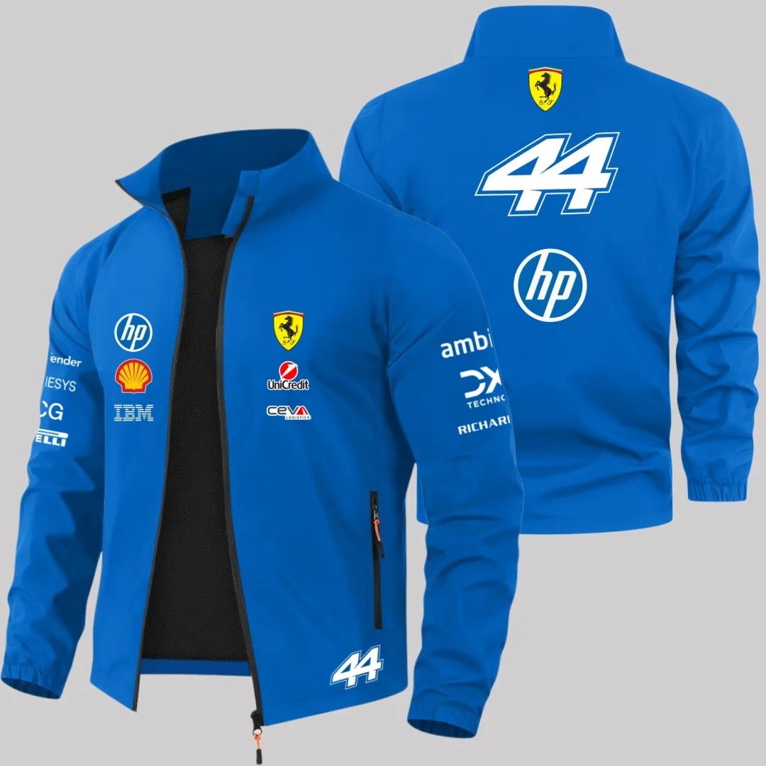 Scuderia Ferrari 2026 Charles Leclerc Hamilton Schumacher Jacket, Outdoor MOTO Windproof Jacket, Men's and Women's Fan Jackets - Image 4
