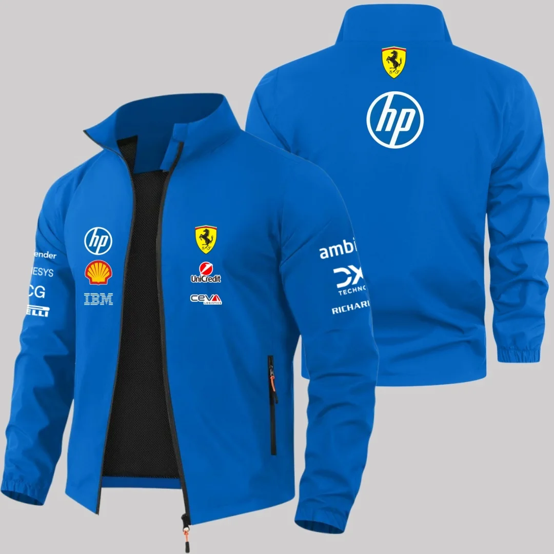 Scuderia Ferrari 2026 Charles Leclerc Hamilton Schumacher Jacket, Outdoor MOTO Windproof Jacket, Men's and Women's Fan Jackets - Image 6