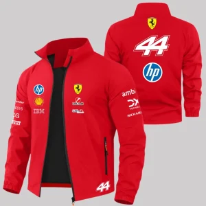 Scuderia Ferrari 2026 Charles Leclerc Hamilton Schumacher Jacket, Outdoor MOTO Windproof Jacket, Men's and Women's Fan Jackets