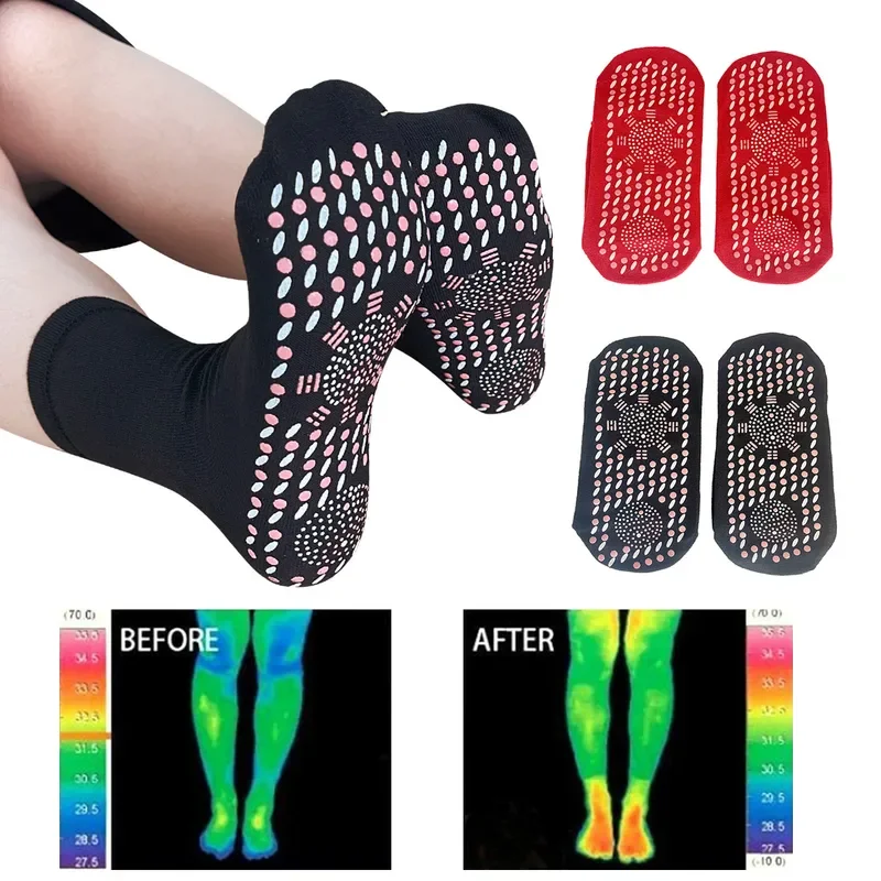 Self-heating Magnetic Socks for Women Men Self Heated Socks Tour Magnetic Therapy Comfortable Winter Warm Massage Socks Pression - Image 3
