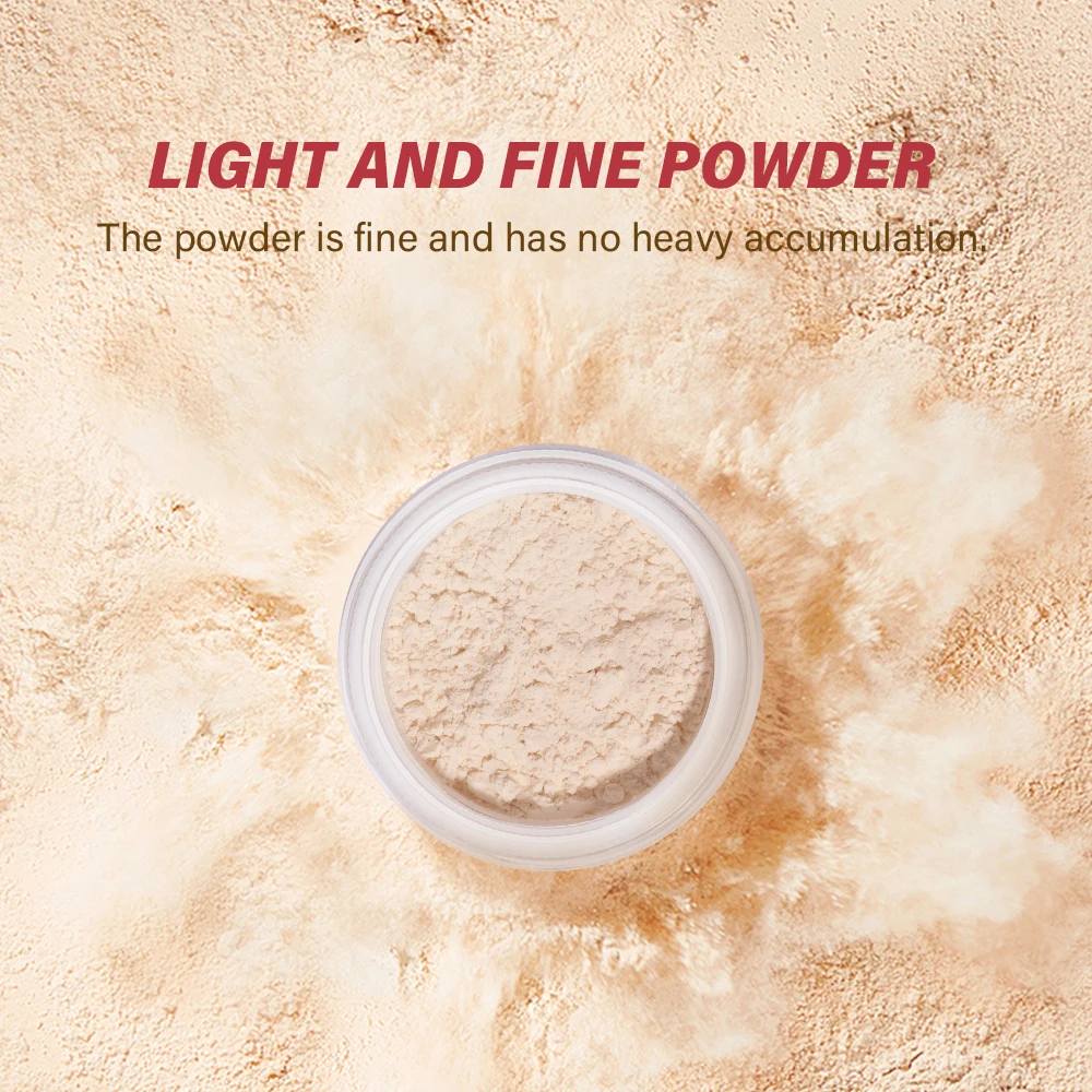 Setting Powder long-Lasting Matte Pink Finish Oil Control Makeup Fixation Removal Pore Modification Setting Cosmetics one size - Image 2