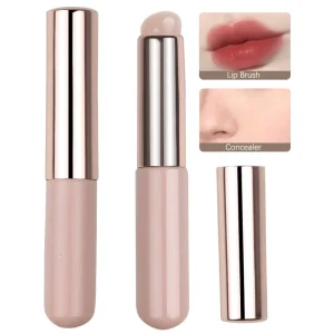 Silicone Lip Brush With Cover Angled Concealer Brush Like Fingertips Q Soft Lipstick Makeup Brushes Round Head No Broken