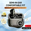 Simple True Wireless Semi-In-Ear Bluetooth Earphones Low-Delay HD Call HiFi Heavy Bass Creative Gifts With Mic Wireless Headsets
