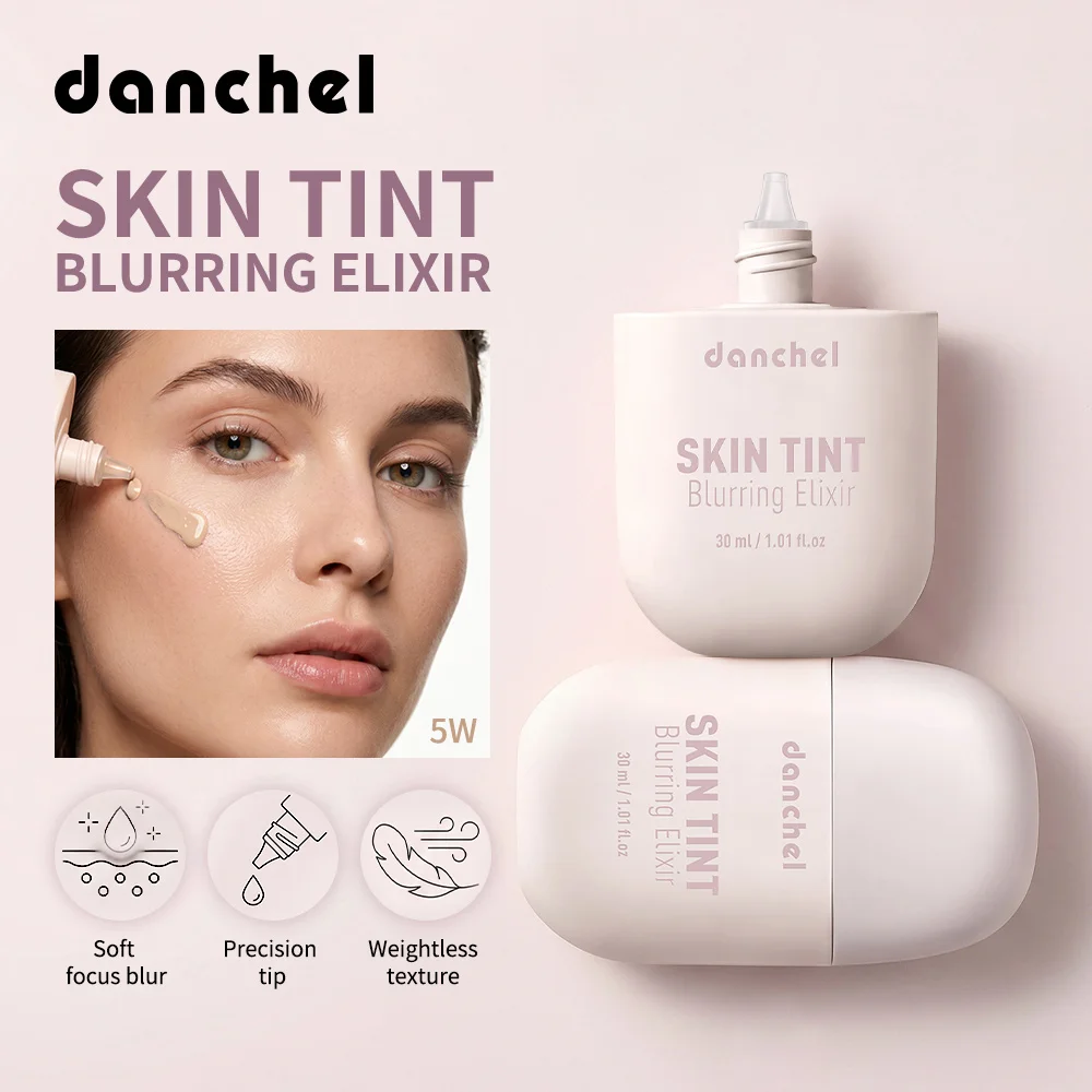 Skin Tint Blurring Elixir Foundation Lightweight & Breathable Blur Pores Fine Lines Hydrating Coverage Face Makeup for All Skin - Image 3