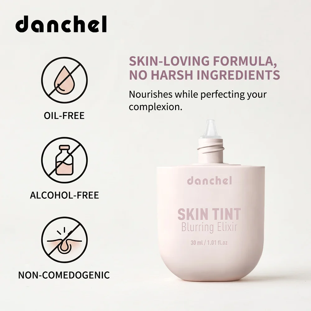 Skin Tint Blurring Elixir Foundation Lightweight & Breathable Blur Pores Fine Lines Hydrating Coverage Face Makeup for All Skin - Image 5