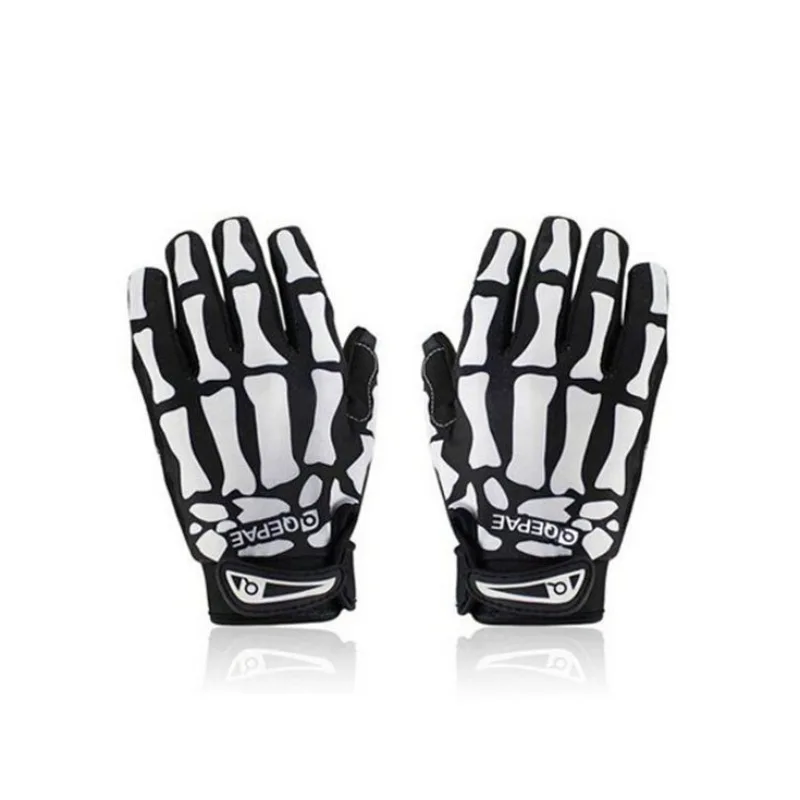 Skull Full Finger Knuckle Glove Anti-slip Mittens Motorcycle Cycling Winter Warm Mitten Unisex Sport Gloves Bicycle Equipment - Image 3